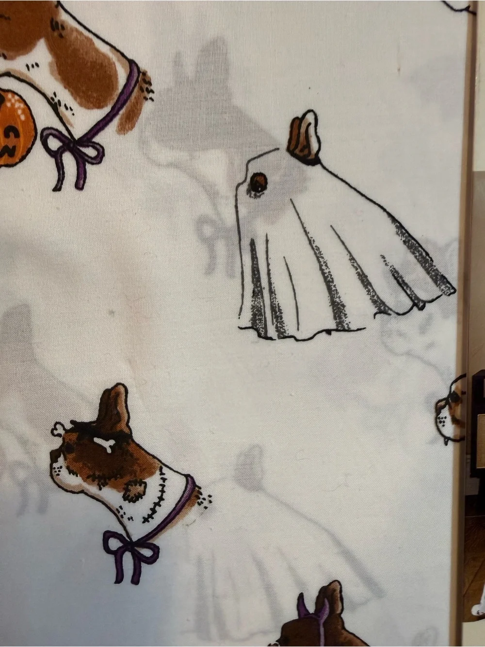 Cath Kidston Halloween Summerween Full Sheet Set NWT Dog Puppy Ghost TOT